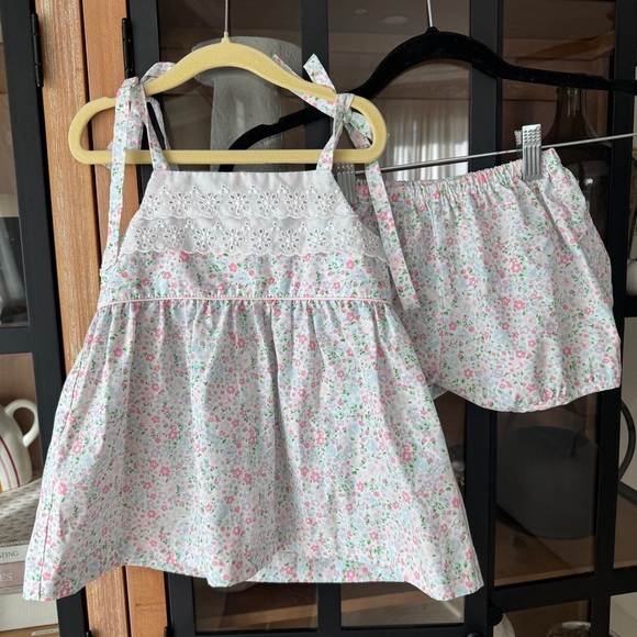 TBBC Idabelle's Bloomer Set Mountain Brook Mini Floral Worth Avenue Eyelet top - Picture 2 of 10